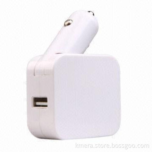 Travel Adapter for Car/Home Use, Portable/Smart USB Charger in 5V/1A, Can Charge Smartphone/iPhone 5